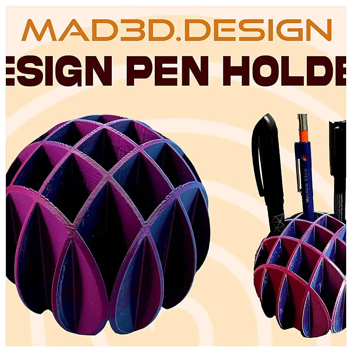 Pen Holder Design Creative Portable Pen Case Grip Holder Pen Box Pen Mobile Stand Multi Function Office Learning
