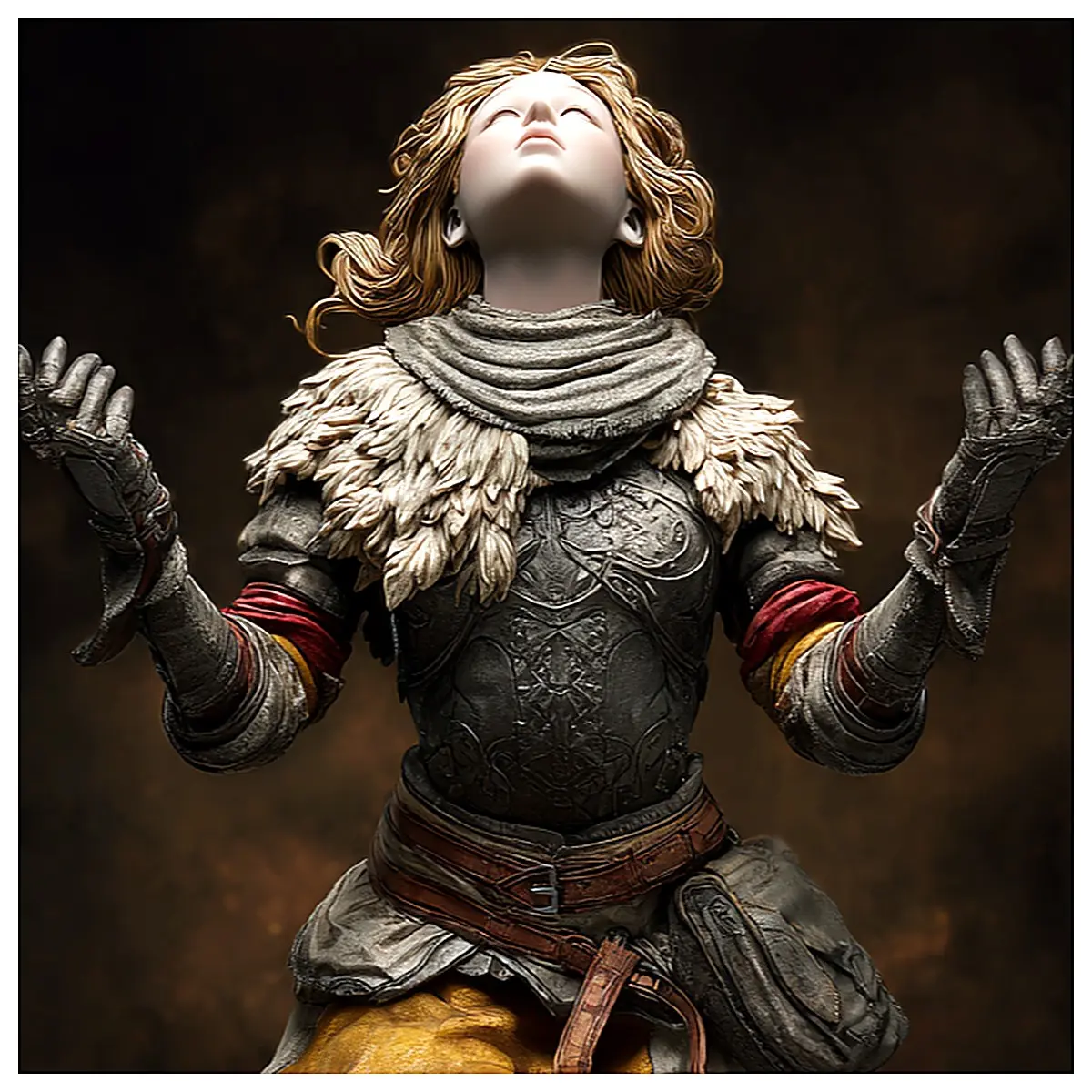 Female Knight Pen Holder Roleplay Prop Decoration Gift Cosplay Scene Accessory Girl Present