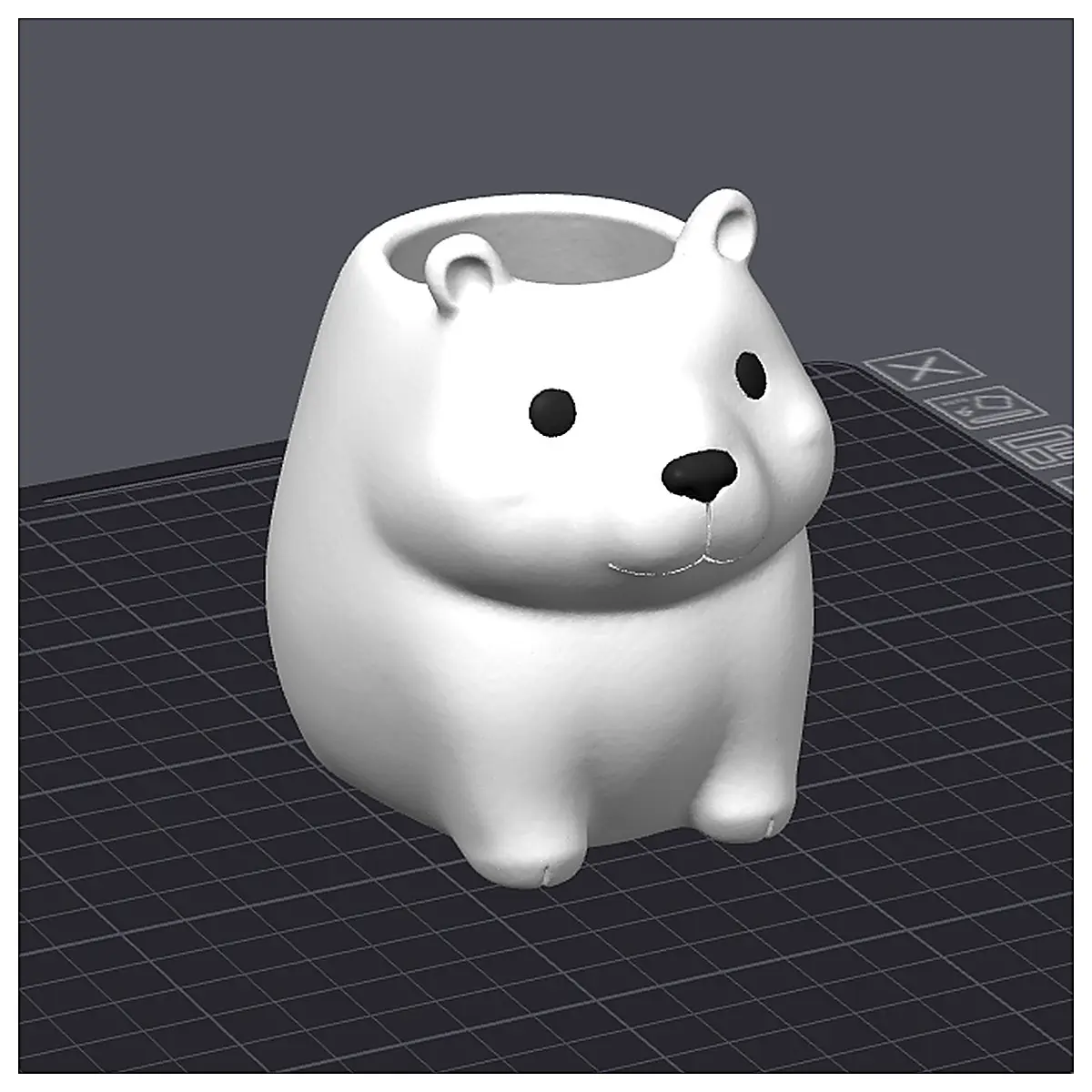 Polar Bear Pencil Holder Creative Desk Decoration Storage Box Organizer Office School Supplies Multi Function Shelf Gift Idea