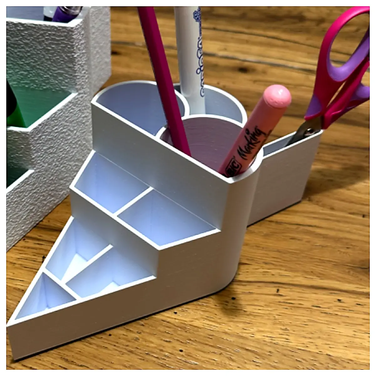 Pen Holder Organizer Box Desk Storage Container Multi Function Pen Case Office Study Storage Box Stationery Accessory Set