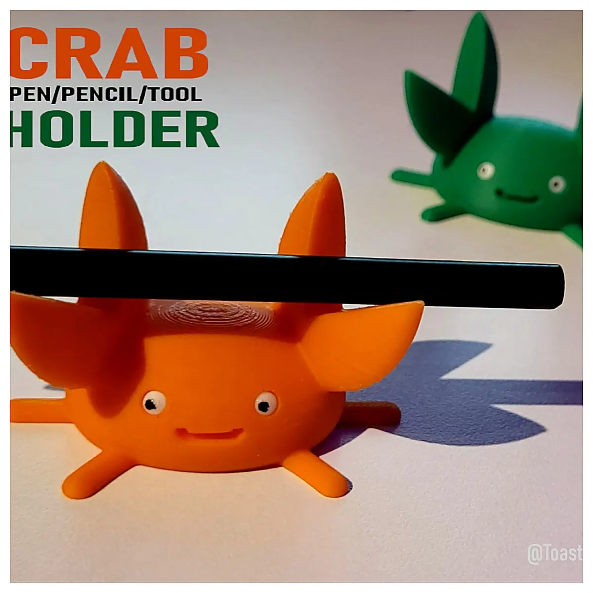Crab Shaped Pencil Holder Creative Desktop Decoration Phone Stand Mobile Holder Office Storage Crab Accessories