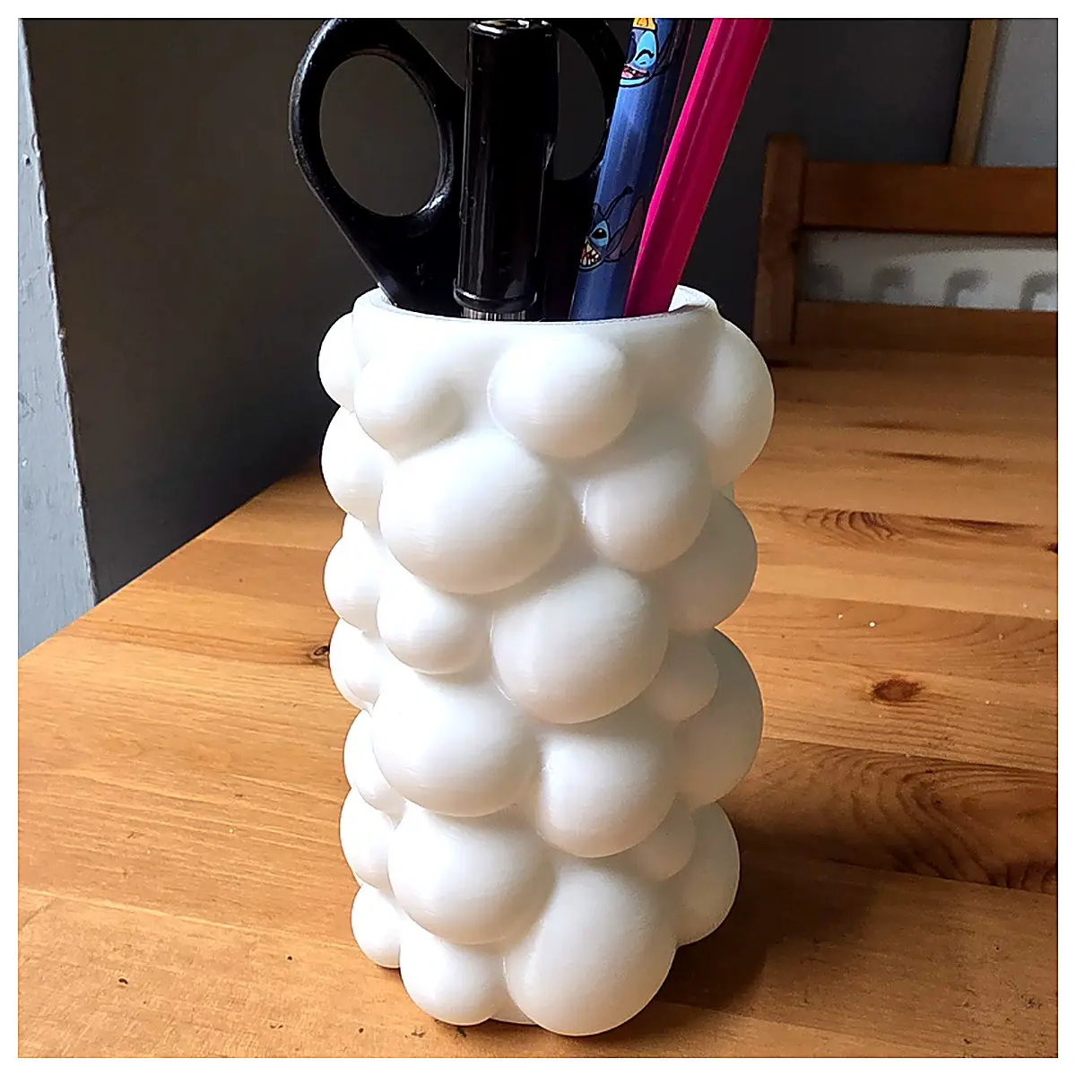 Bubble Pen Holder Tube Case Pen Pouch Office Supplies Study Accessories Student Gift Creative Pen Holder Multi Function Desktop Organizer