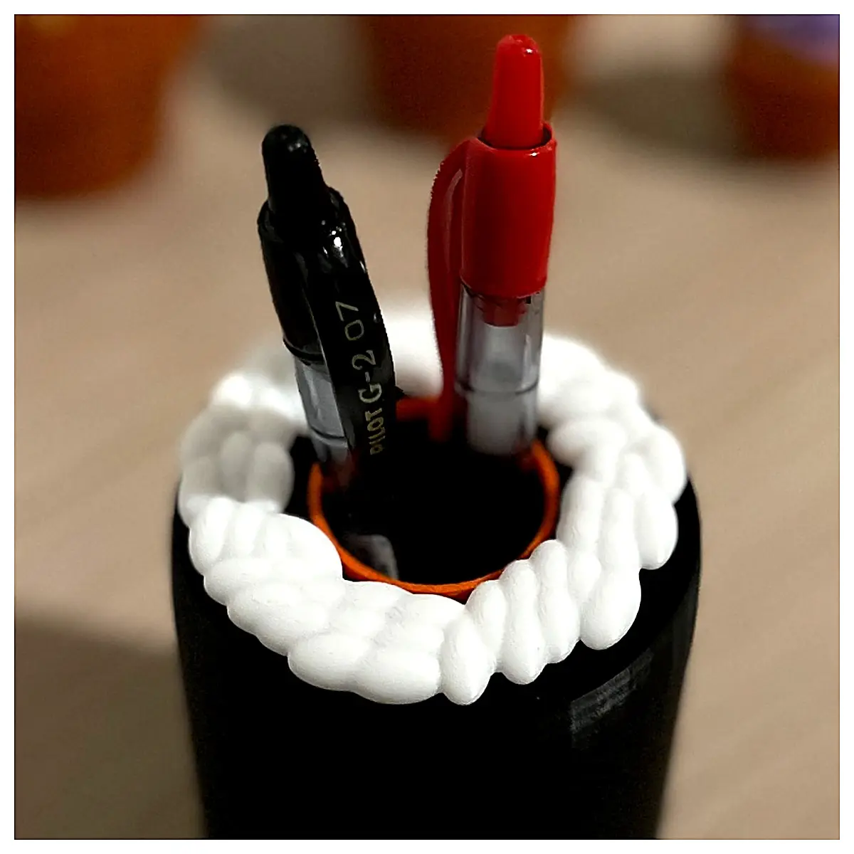 Sushi Shaped Pencil Holder Creative Desktop Decoration Chopstick Rack Rice Ball Organizer Kitchen Decor Sushi Accessories Simple Storage Box