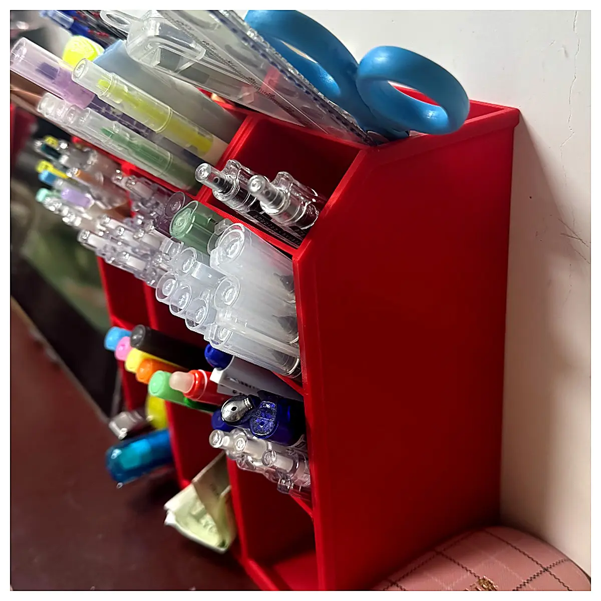 High Usage Pen Holder Organizer Desk Storage Box Pen Case Student Office Supplies Multi Function Holder Accessory