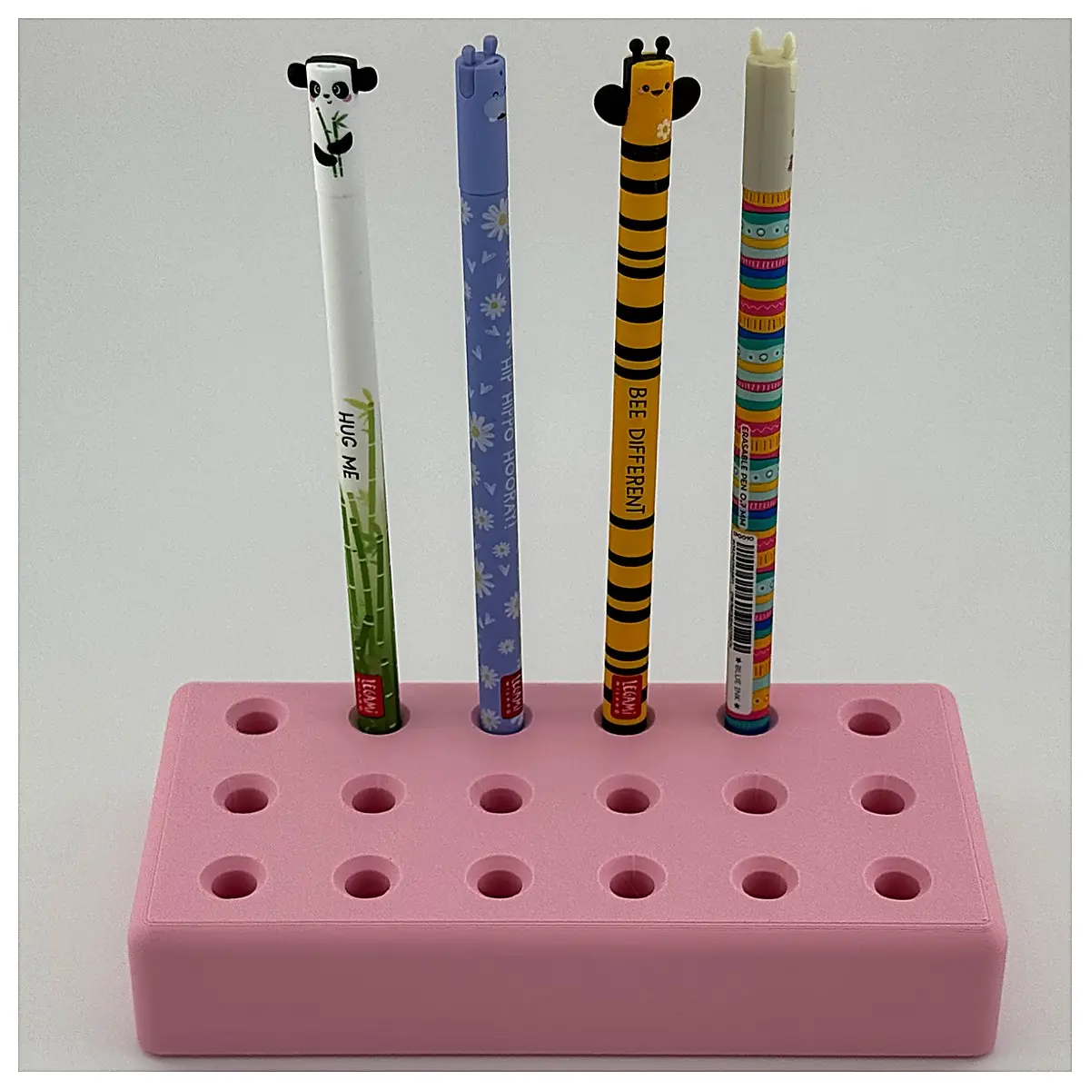 18 Slot Legami Pen Holder Organizer Desk Storage Box Pencil Case Accessory Holder Multi Function Stationery Organizer