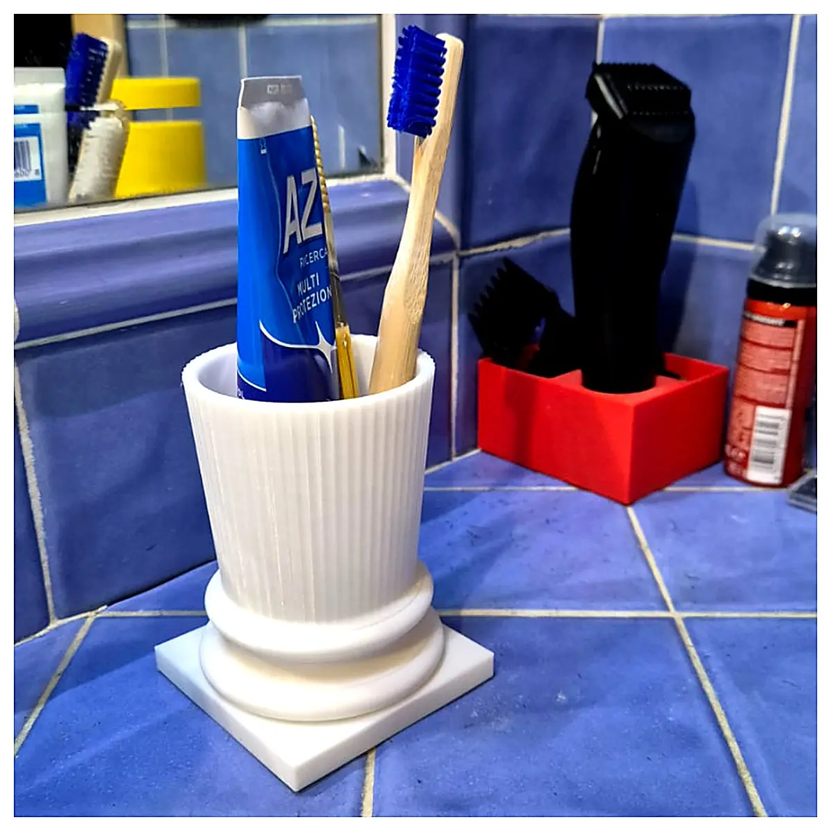 Architectural Style Pen Holder Creative Writing Tools Decorative Pen Holder Multi Function Office Desk Gift Box Art Pen Tube