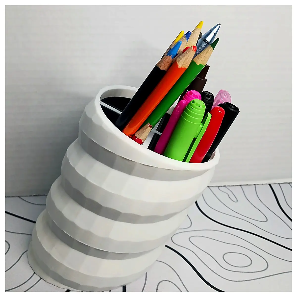 Low Poly Bin Organizer Desk Storage Container Multi Functional Holder for Pens Snacks Toys Decorations Modern Home Decor