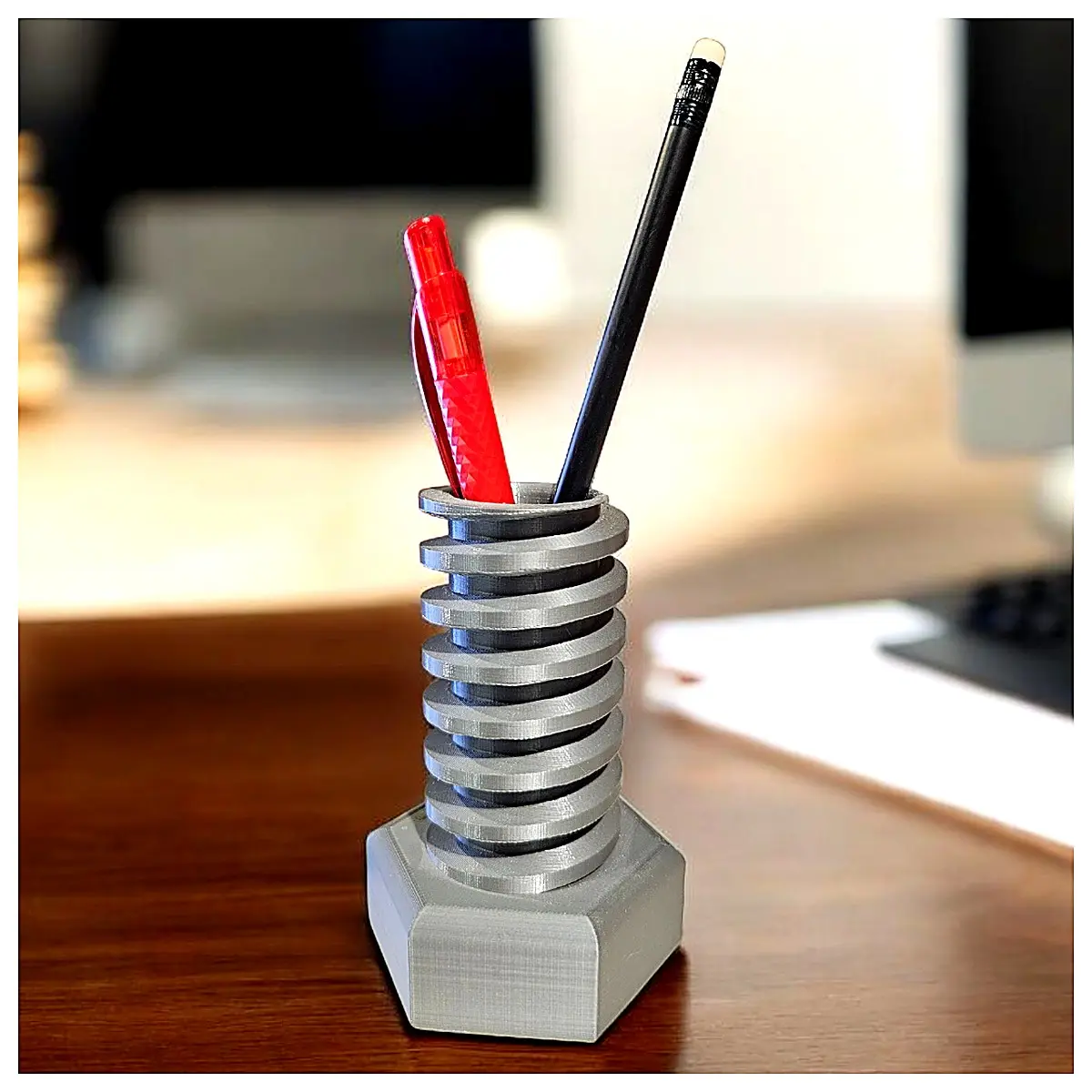 Bolt Holder Organizer Screw Storage Box Desk Organizer Office Accessory Nut Holder Pen Case Creative Storage Solution