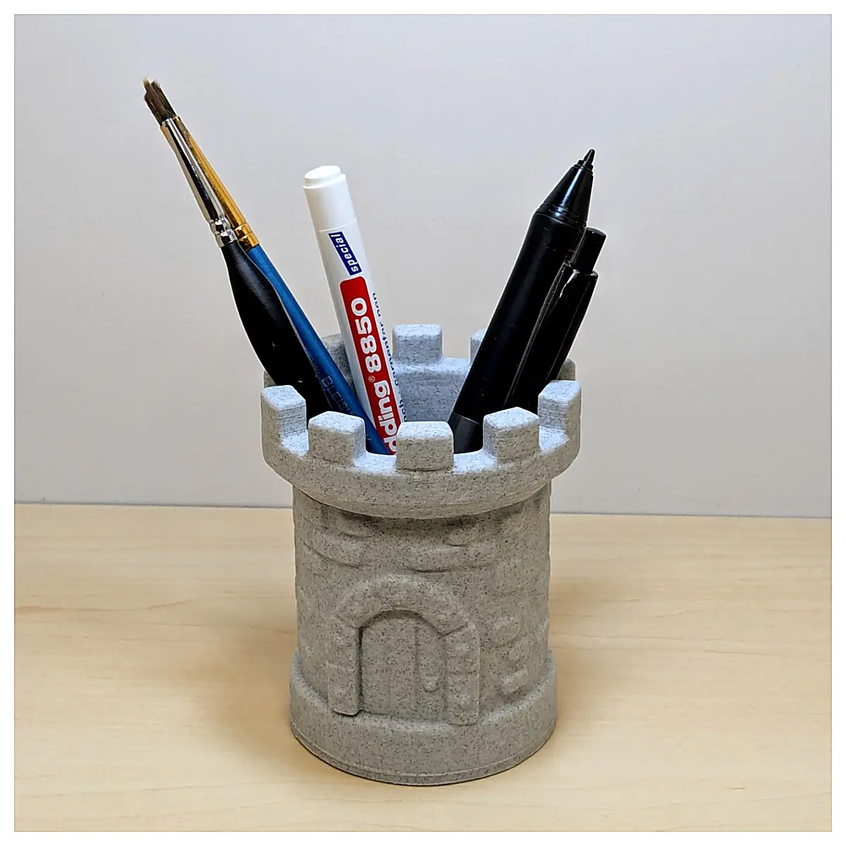Pen Holder Tower Desk Organizer Pen Cup Stand Multi Function Holder Office Study Storage Creative Decoration Pen Caddy Pen Caddy