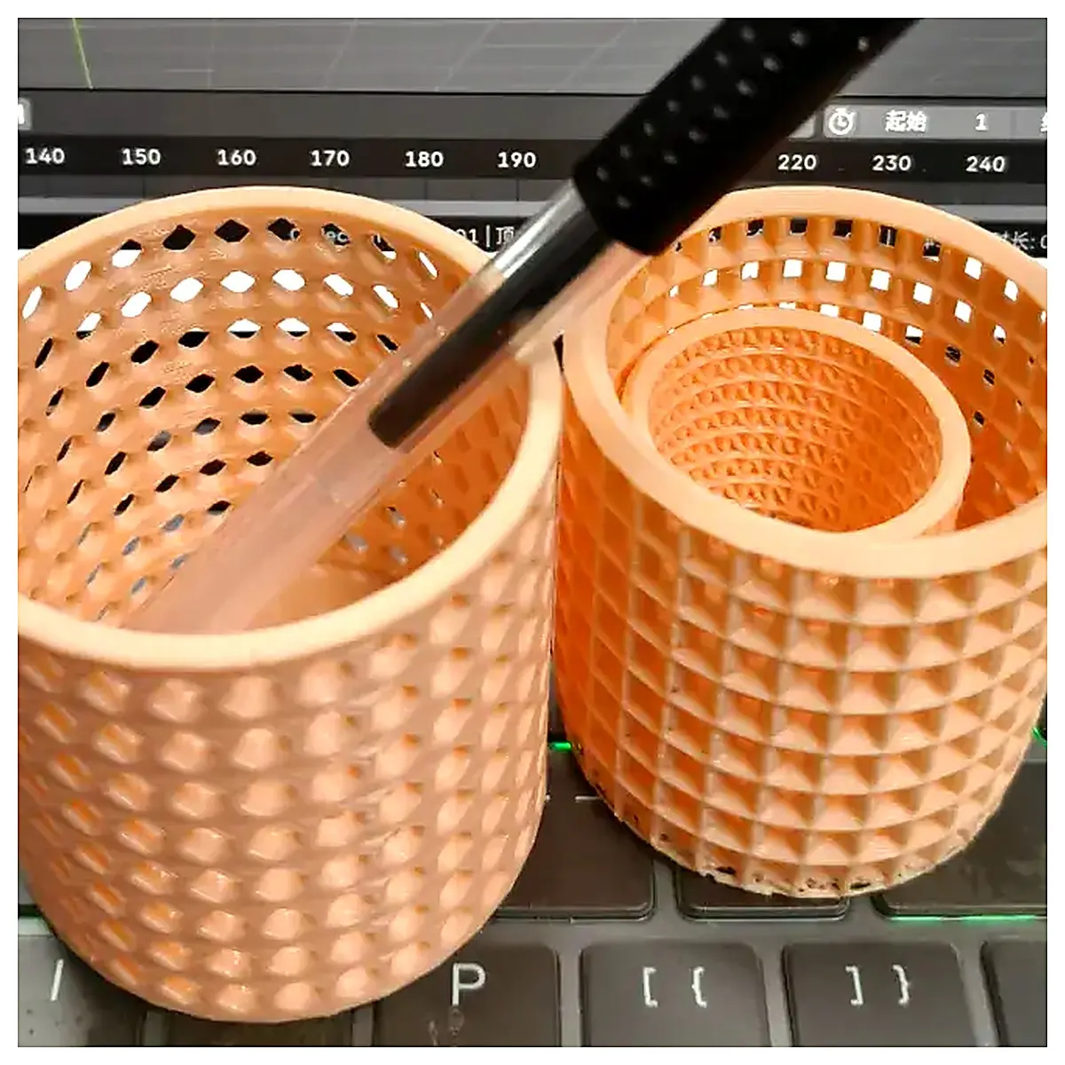 Pen Holder Organizer Line Width Storage Box Desk Organizer Stationery Holder Office Supplies Pen Cradle Multi Function Storage
