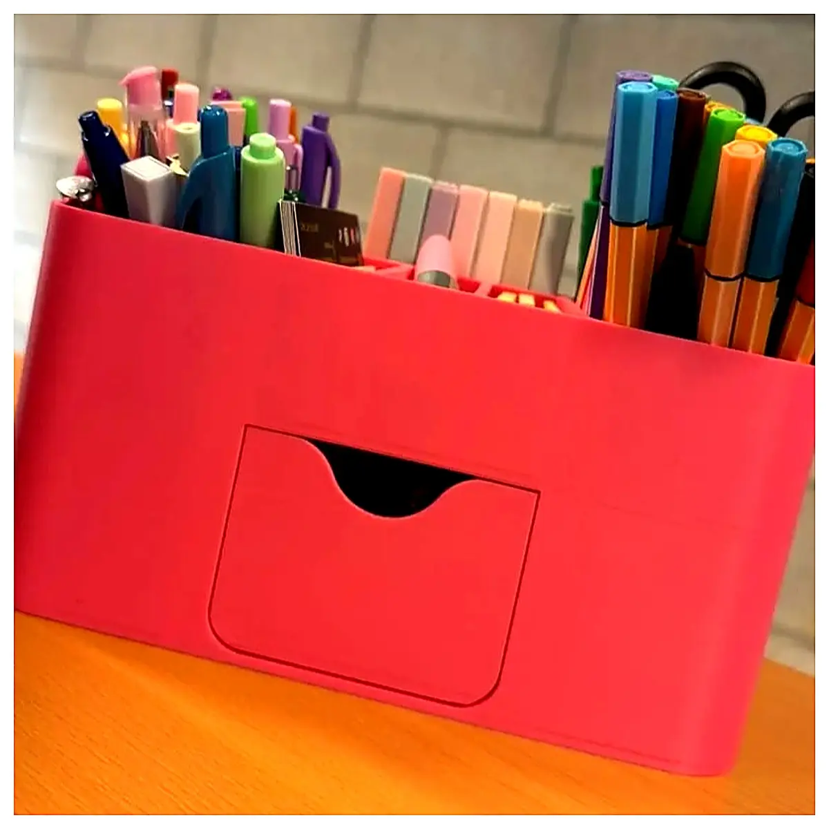 Pen Holder Creative Desktop Organizer Multi Function Pen Case Student Office Portable Pen Bag Pen Holder Accessories Storage Box