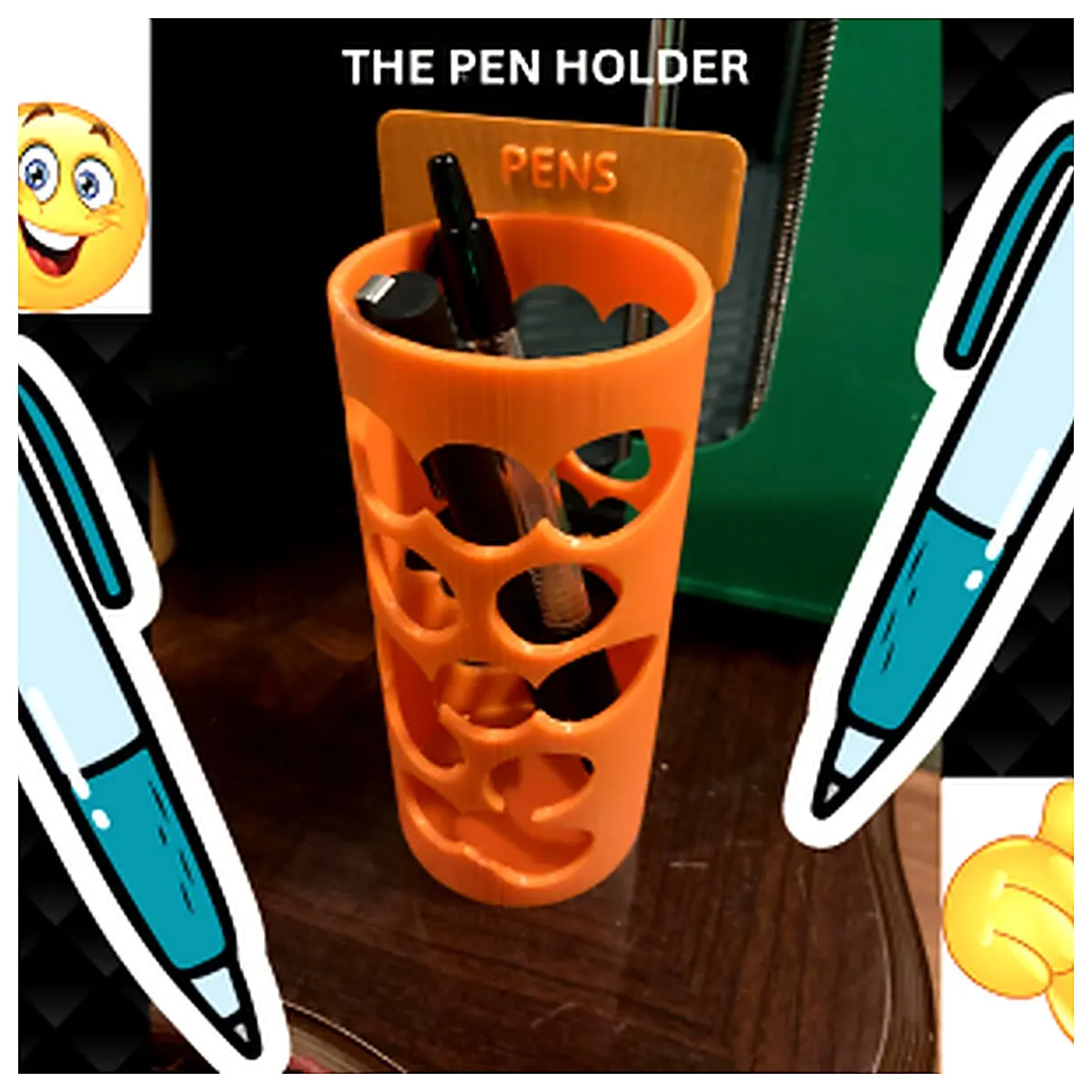 Pen Holder Pen Case Pen Pouch Pen Box Pen Storage Organizer Office School Supplies Student Portable Tube Holder Creative Design