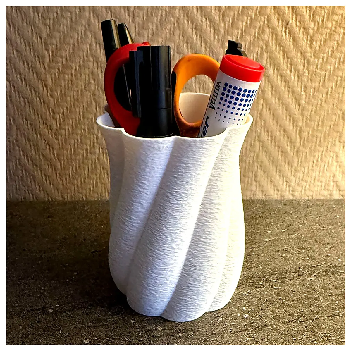 Pen Holder Organizer Desk Storage Pencil Case Student Accessory Writing Supplies Creative Container Simple Design