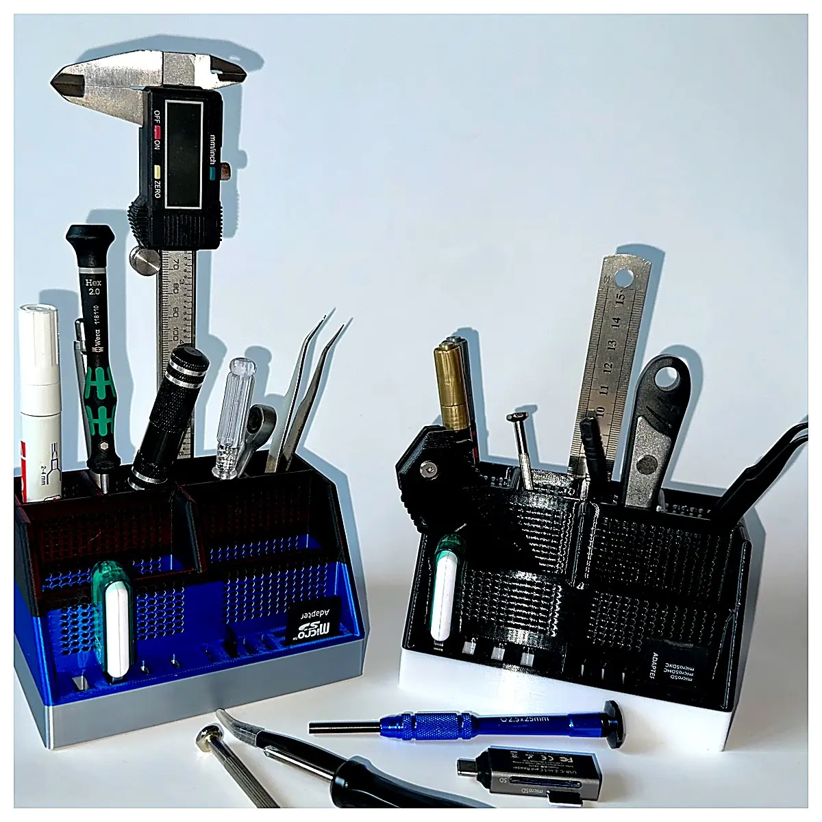 Desktop Organizer Pen Holder Multi Function Desk Storage Box Office Supplies Pen Case Pencil Holder Desk Organizer Lazy Person Gadget