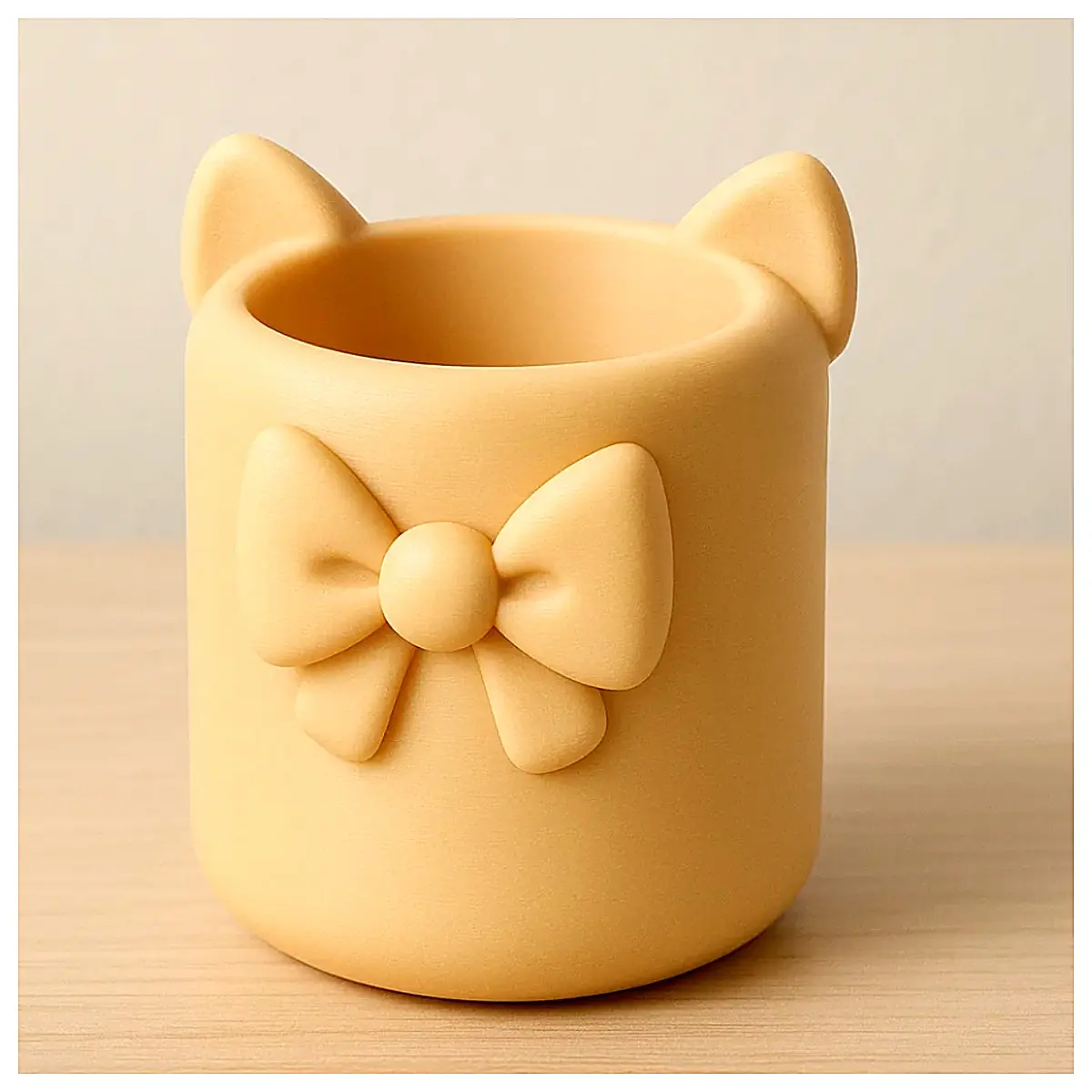 Cute Cat Ear Pencil Case Student School Bag Organizer Cute Animal Pen Holder Desktop Storage Cat Ear Accessories Phone Stand