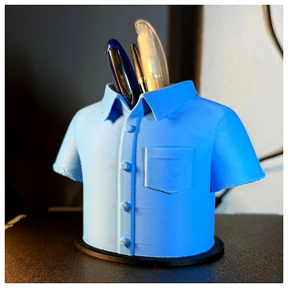 Shirt Pencil Holder Creative Desktop Organizer Shirt Box Office Study Storage Phone Stand Multi Function Holder