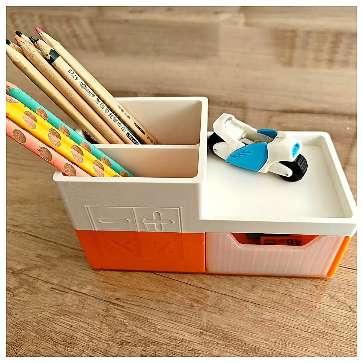 Desktop Organizer Drawer Pen Holder Desk Storage Box Multi Function Holder Office Supplies Small Shelf Accessory for Desk Computer Study