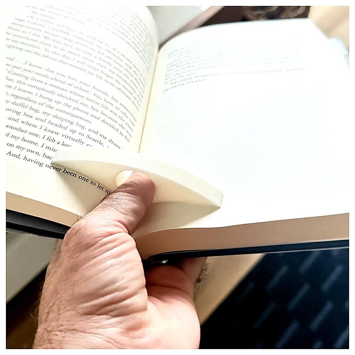 Book Page Holder Single Hand Reading Clip Page Comfort Page Holder Paper Page Fixer E reader Accessory