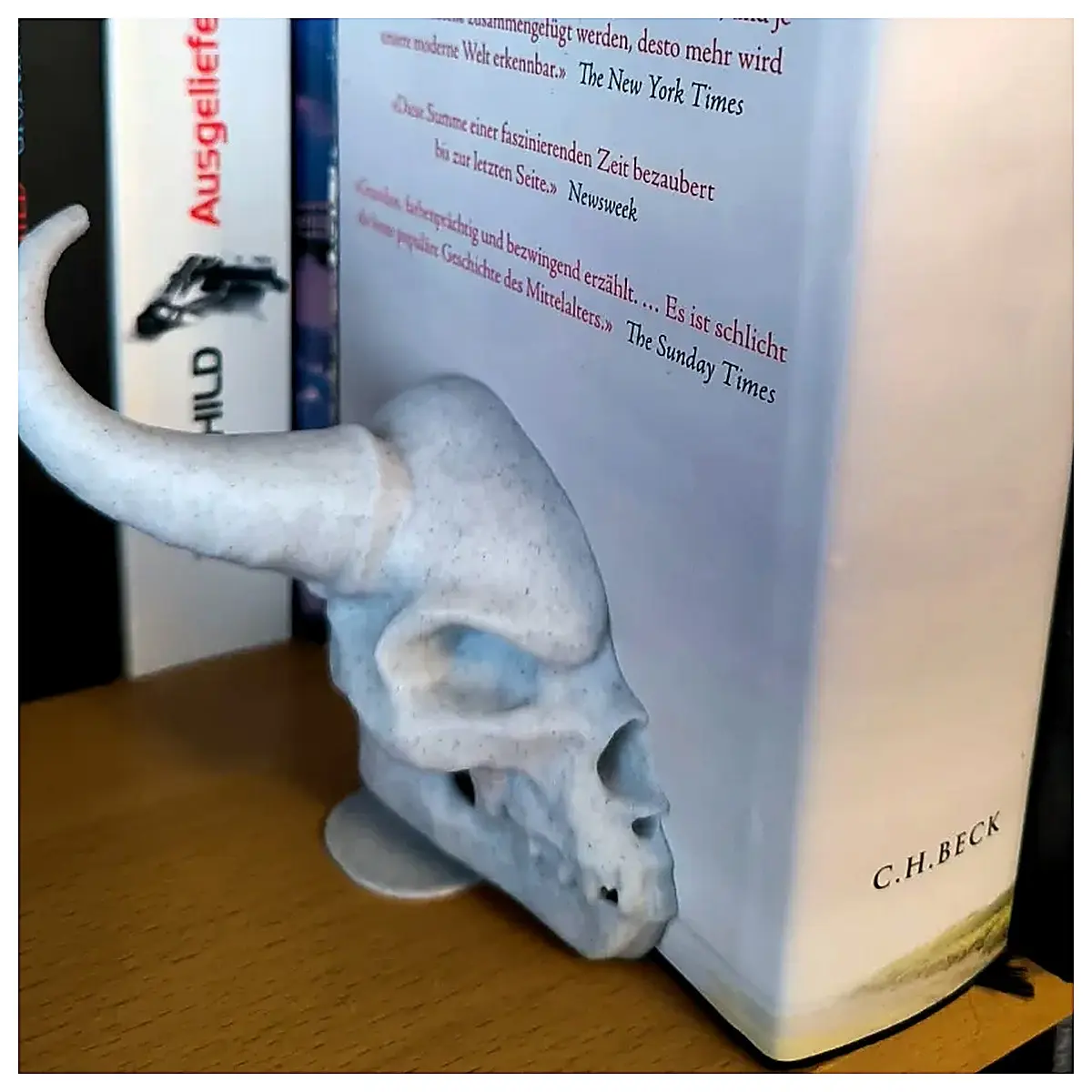 Book Stand Skeleton Demon Style 4 Piece Set Desktop Book Clip Support Holder Study Supplies Student Gift