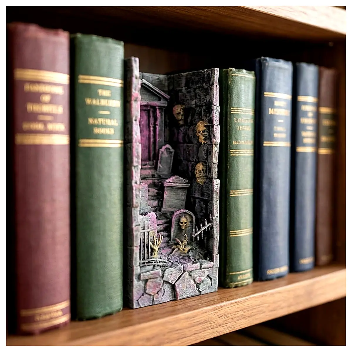 Cemetery Book Stand Gothic Cemetery Decoration Scene Model Desktop Display Scene Prop Scene Accessory
