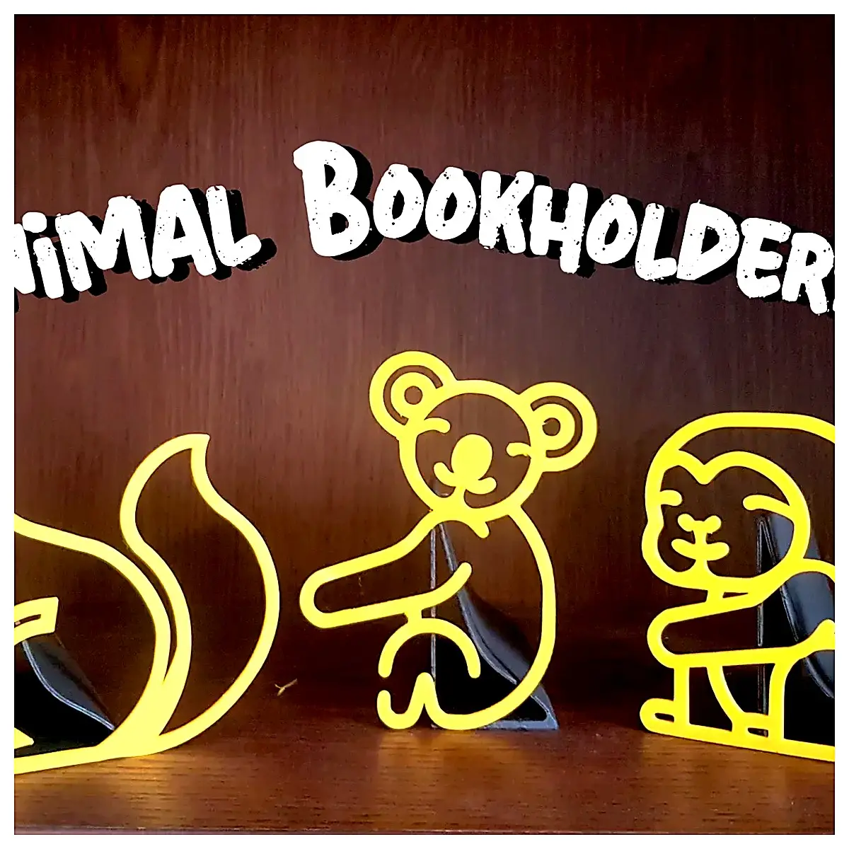 Animal Book Stand Model Toy Desktop Decoration Figurine Creative Gift Animal Display Collection Placement Model Scene Decoration