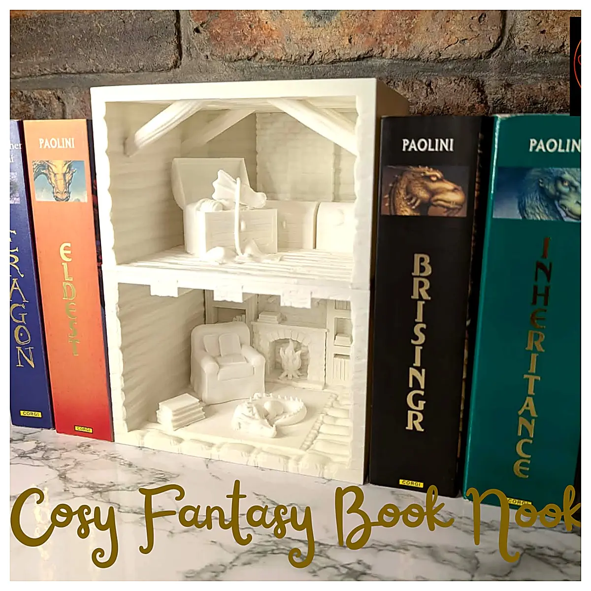 Book Display Model Desktop Decoration IoT Creative Gift Scene Assembly Holiday Gift Christmas Decoration Ornament Scene Display Art Ornament Cozy Deco