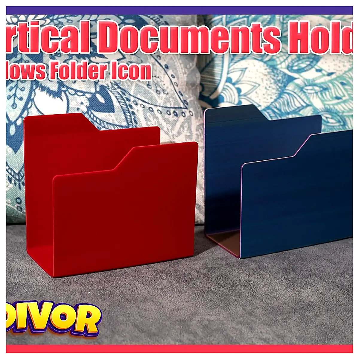 Standing File Folder File Box Document Holder Data Case Office Accessories Desktop Decoration File Stand File Management