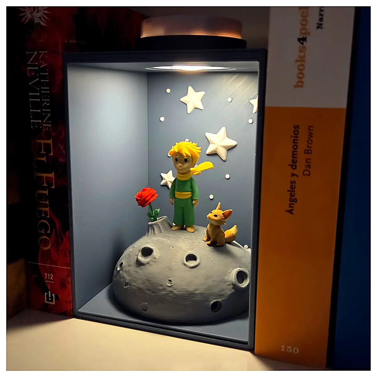 The Little Moon Story Book Stand Decoration Shelf Display Item Creative Book Store Decoration Friends Desktop Ornament