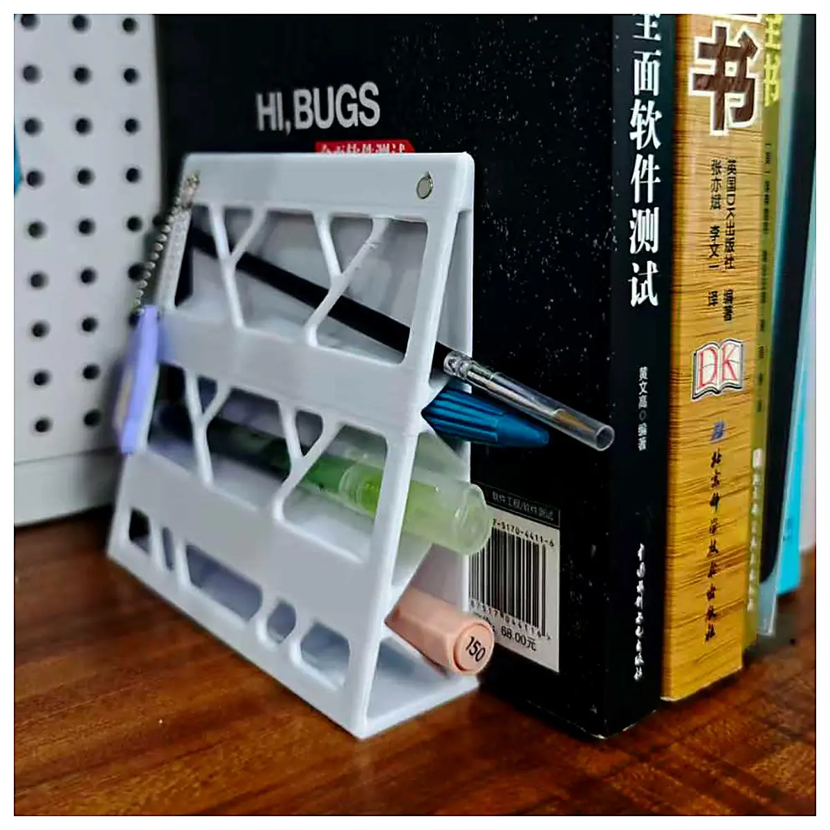 Book Stand Shelf Multi Function Storage Book Holder Wall Mounted Support Bracket Simple Shelf Holder Desktop Storage