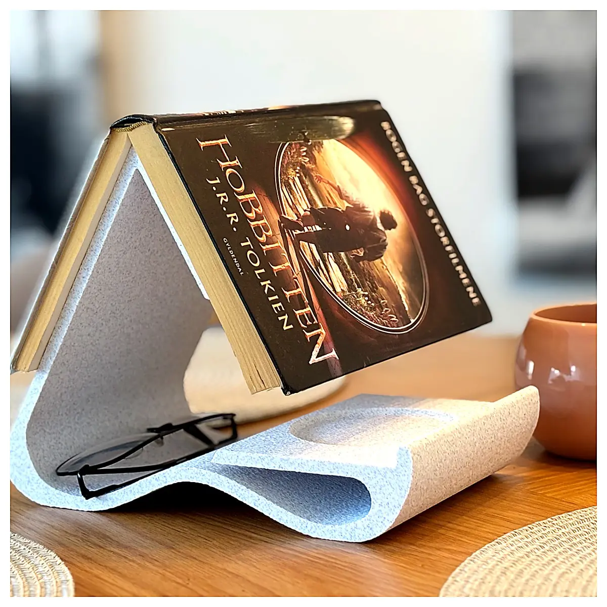 Wave Bookshelf Decoration Book Stand Book Rest Page Marker Book Supports Creative Book Display Multi functional Shelf Decor