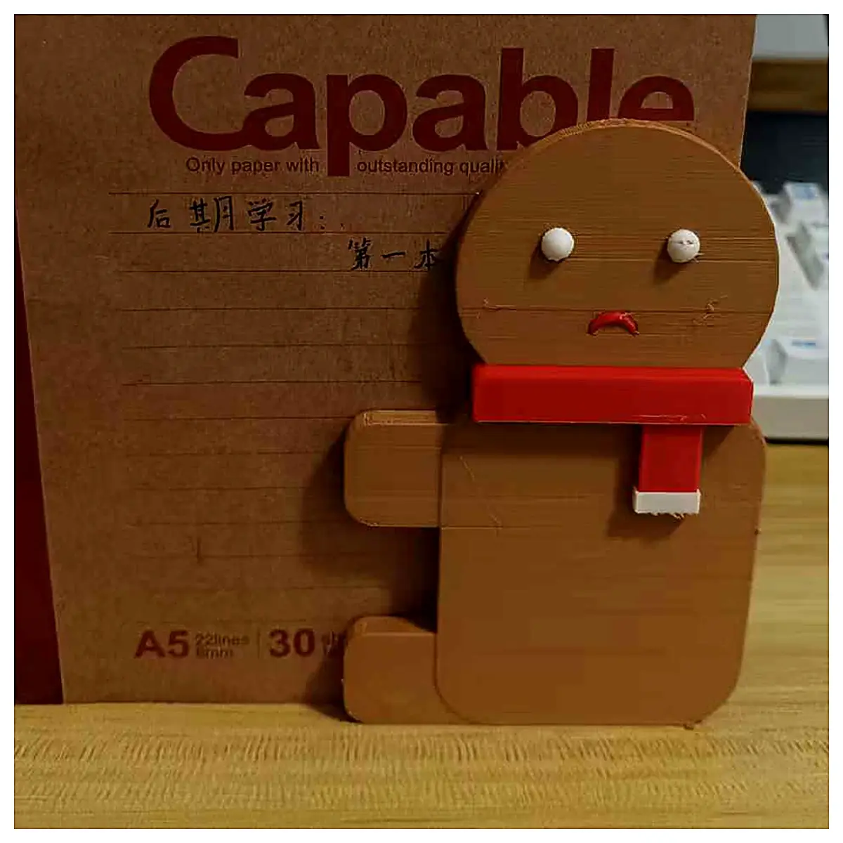 Gingerbread Man Model Holder Book Stand Page Binder Cartoon Book Clip Album Collector s Folder Cookie Figure Holder