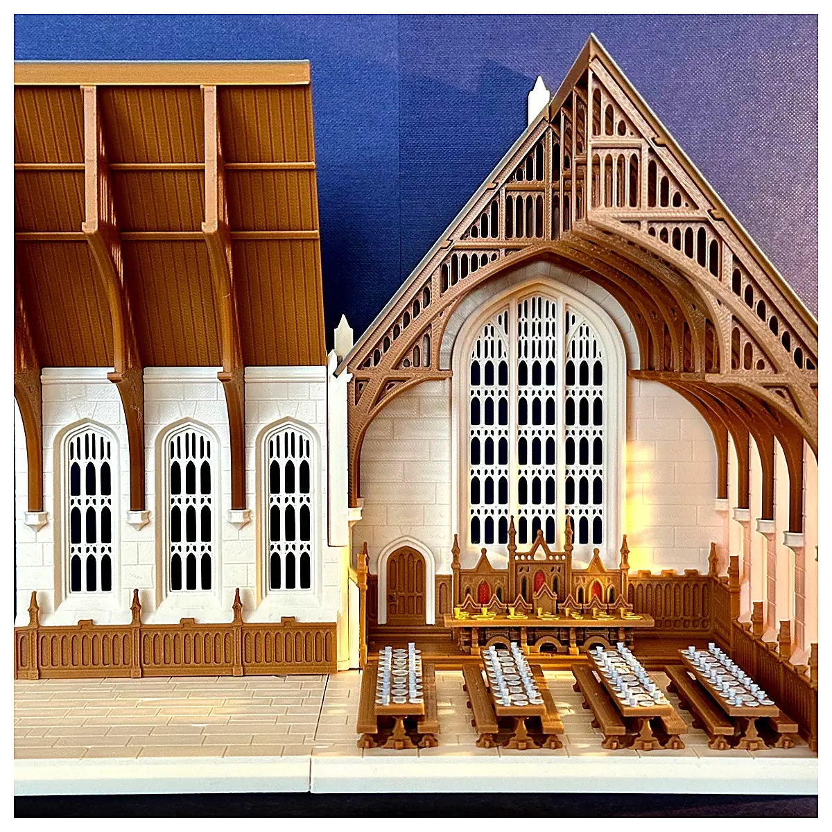 Medieval Castle Hallway Shelf Model Castle Decoration Indoor Display Piece Historical Building Toy Scene Model