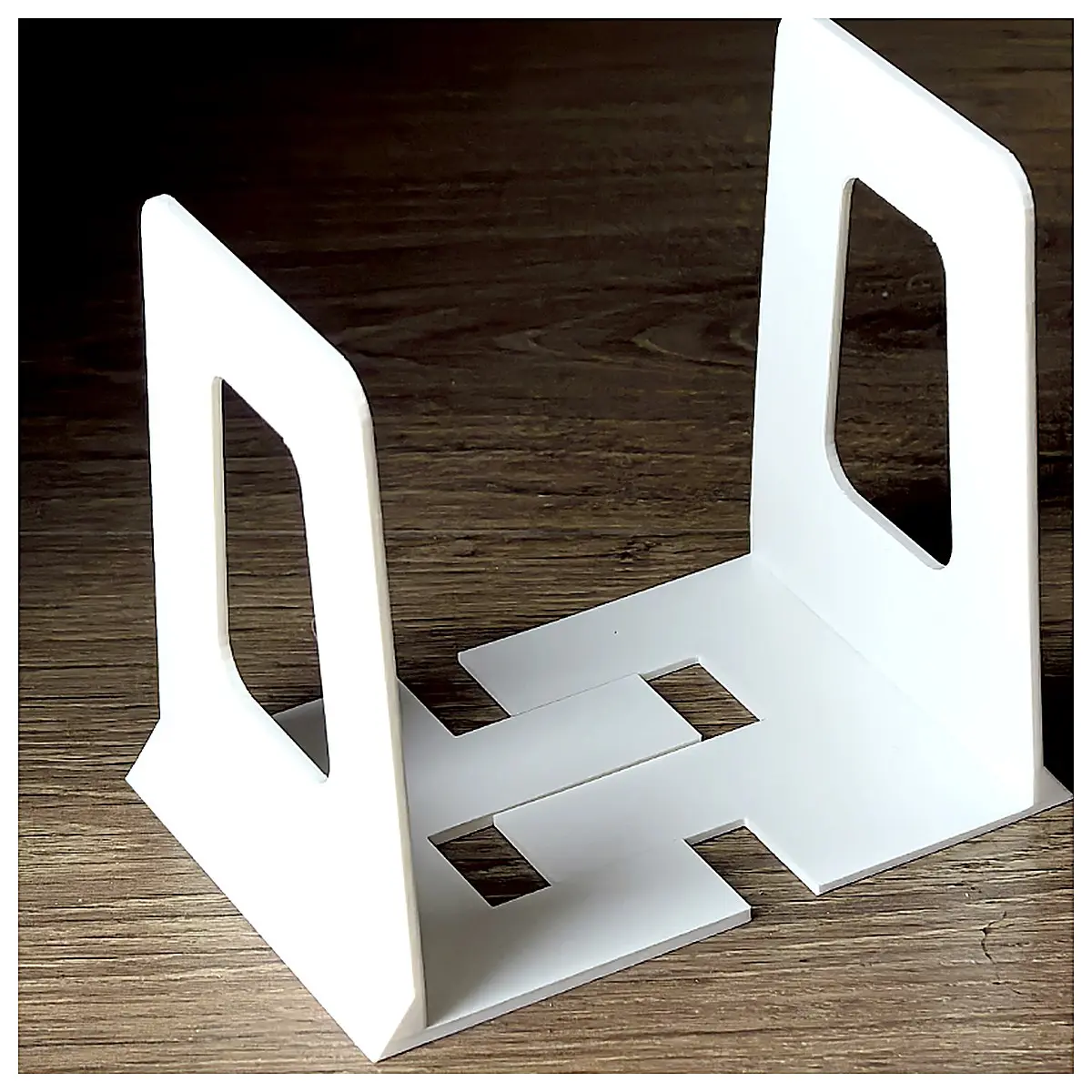 Minimalist Adjustable Shelves Book Stand Desk Shelf Wall Mounted Storage Rack Space Saving Home Office