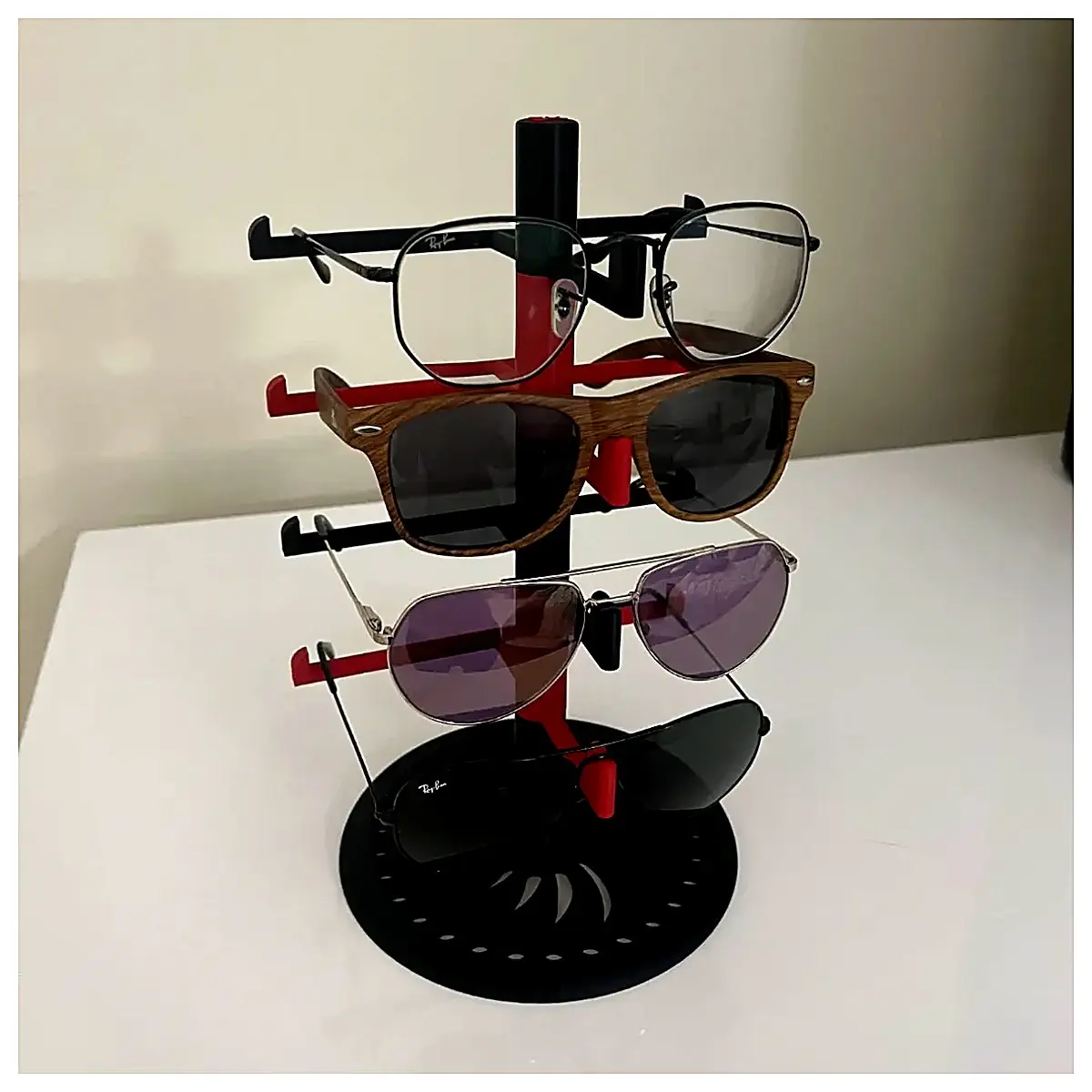 Sunglasses Holder Stand Sunglasses Mount Display Rack Phone Stand Desktop Organizer Lazy Person Gadget