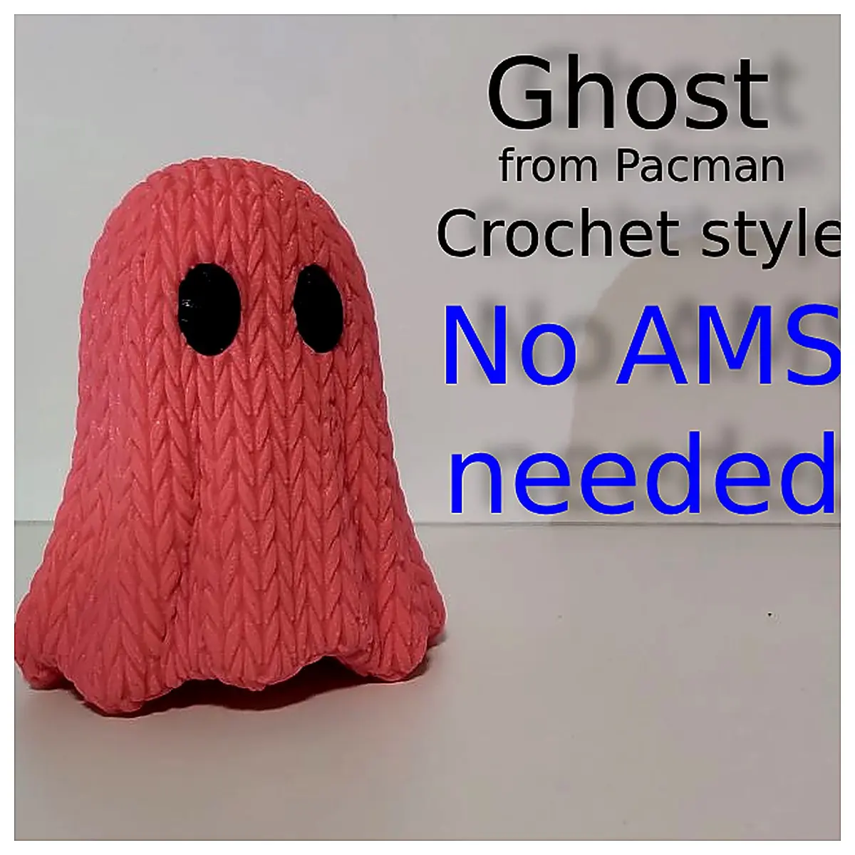 Crochet Ghost Model Ghost Phantom Figurine Handmade Crochet Art Collectible