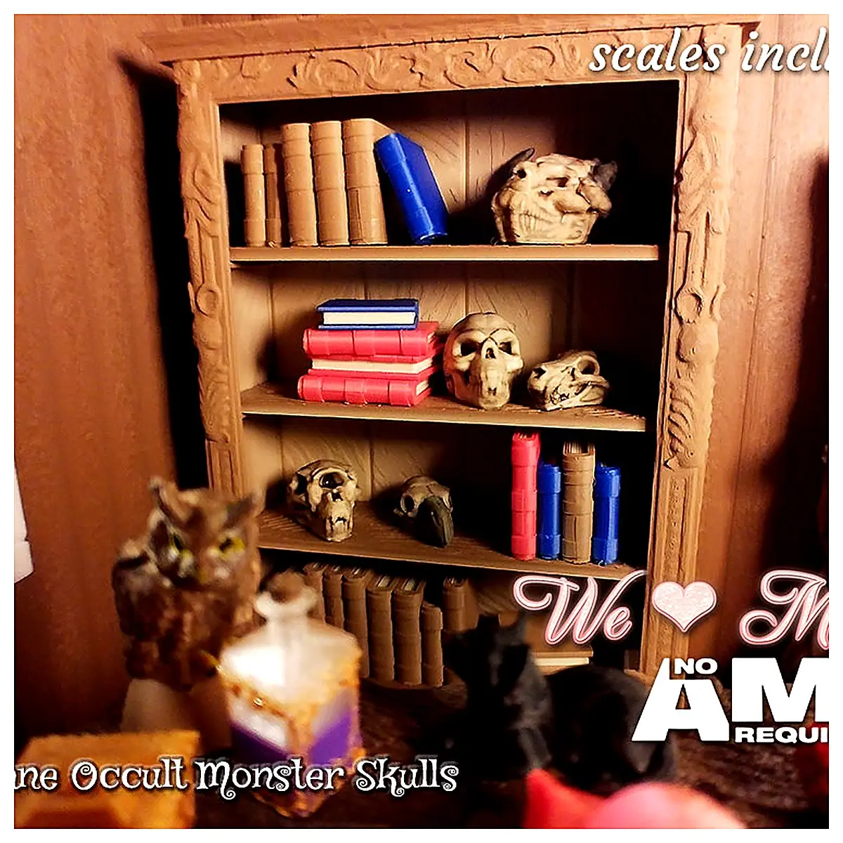 Dollhouse Skull Miniature Accessory Toy Decoration Scene Props Figure Collectible Mini Bones Scene Props