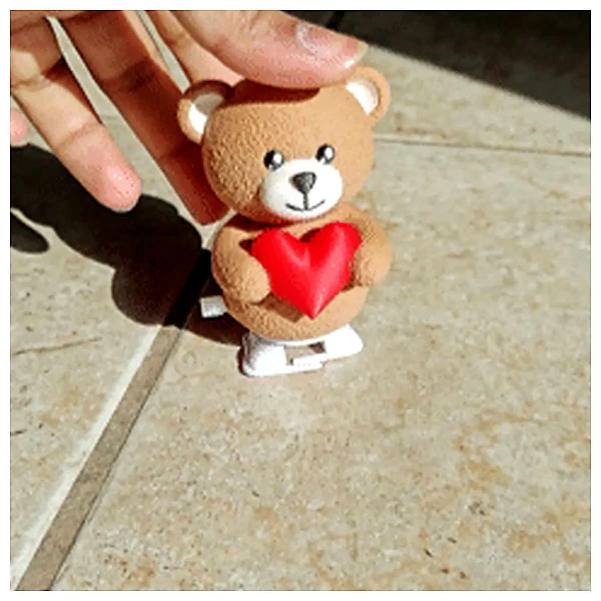 Shaped Walking Bear Toy Wobbling Motion Cute Interaction Kids Gift Baby Companion Safe Early Learning