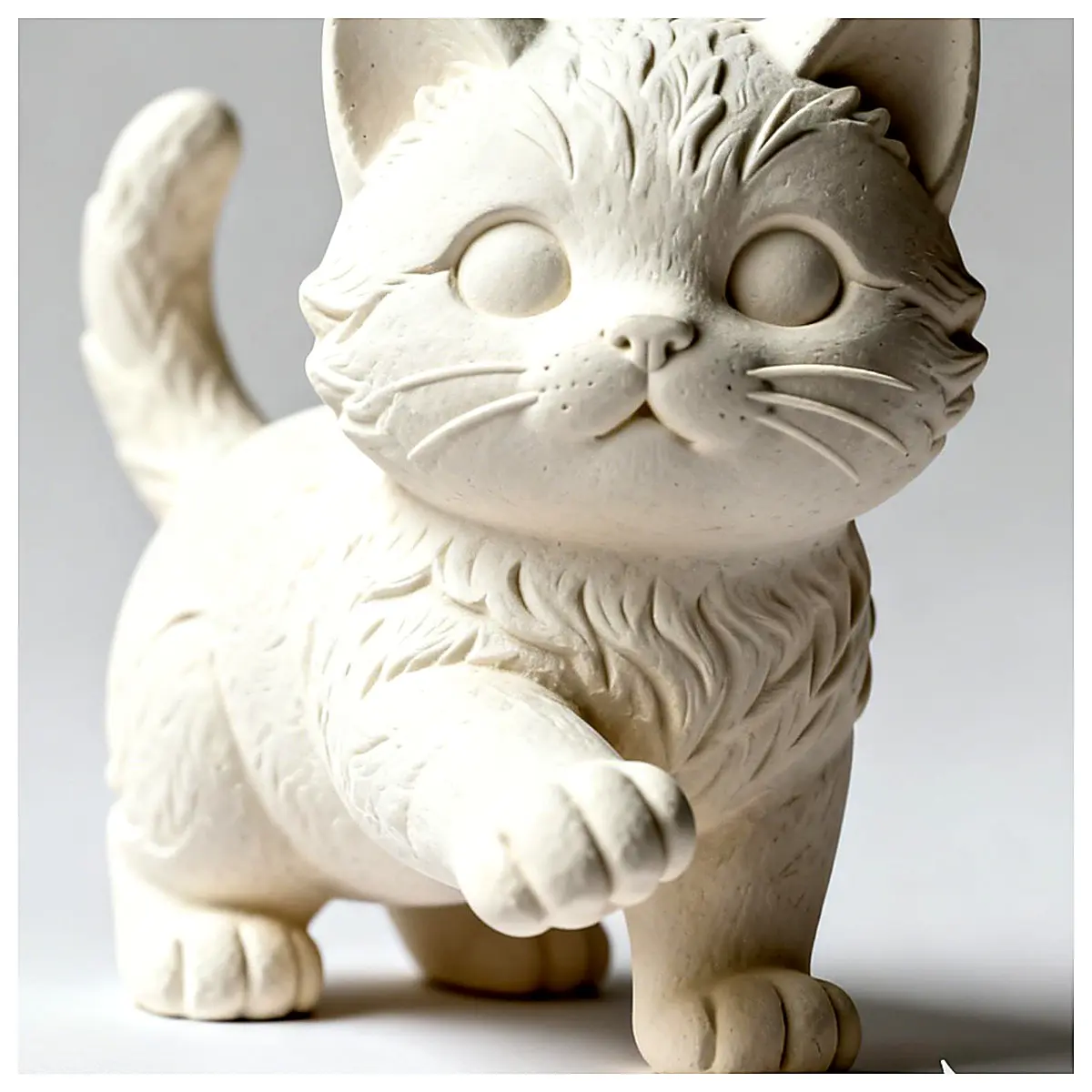 Small Cat Statue Figurine Cat Decoration Desk Ornament Pet Memorial Friends Family Creative Home Decor