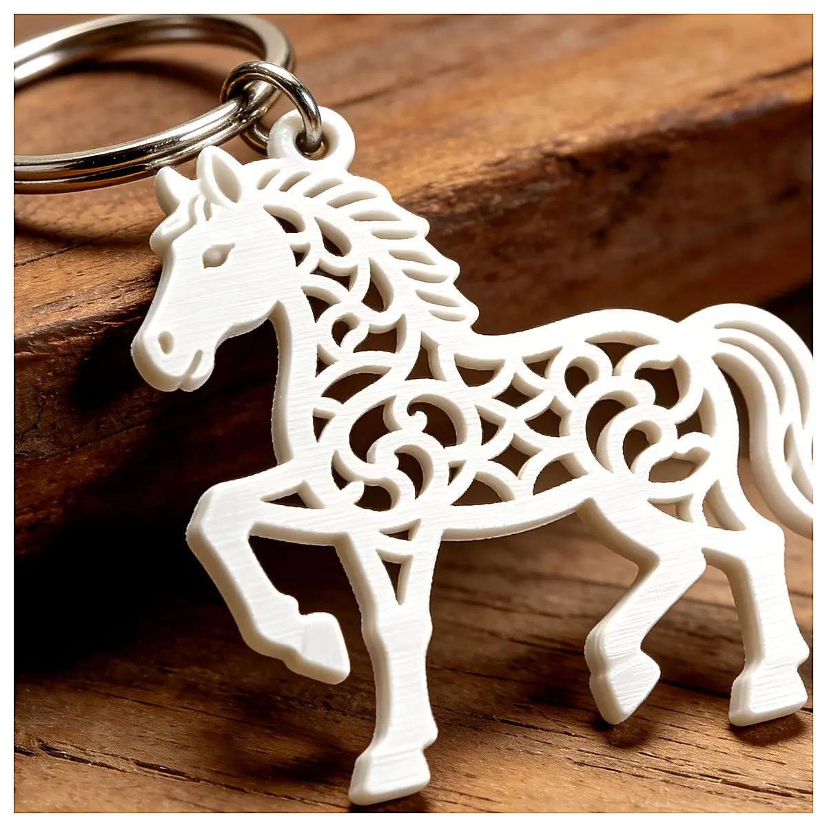 2026 Year of the Horse Cute Kawaii White Horse Keychain Charm Decoration Lucky Charm Gift Ornament Horse Parts Accessory