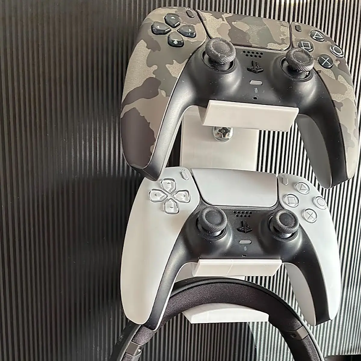 PS5 Controller Headset VESA Mount Holder Game Console Stand Wall Mounted Accessory Compatible with PS5 Gaming Support