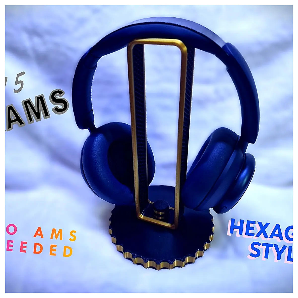 Hexagonal Earbud Holder Phone Stand Desktop Mount Adjustable Holder Accessory Support Mobile Phone Stand Bracket