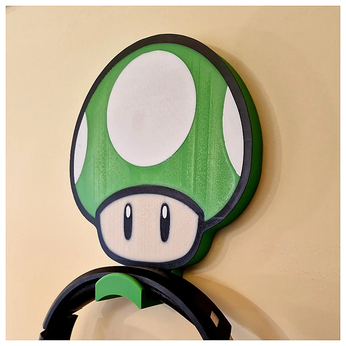 1UP Headphone Holder Phone Stand Accessory Mount Bracket Support Phone Holder Clip Earbud Holder Mobile Stand
