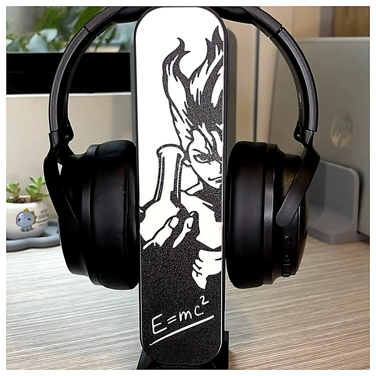 LUMO Headphone Stand Mobile Headphone Stand Phone Stand Earphone Holder Compatible with All Headphones Portable Desktop Music Lover
