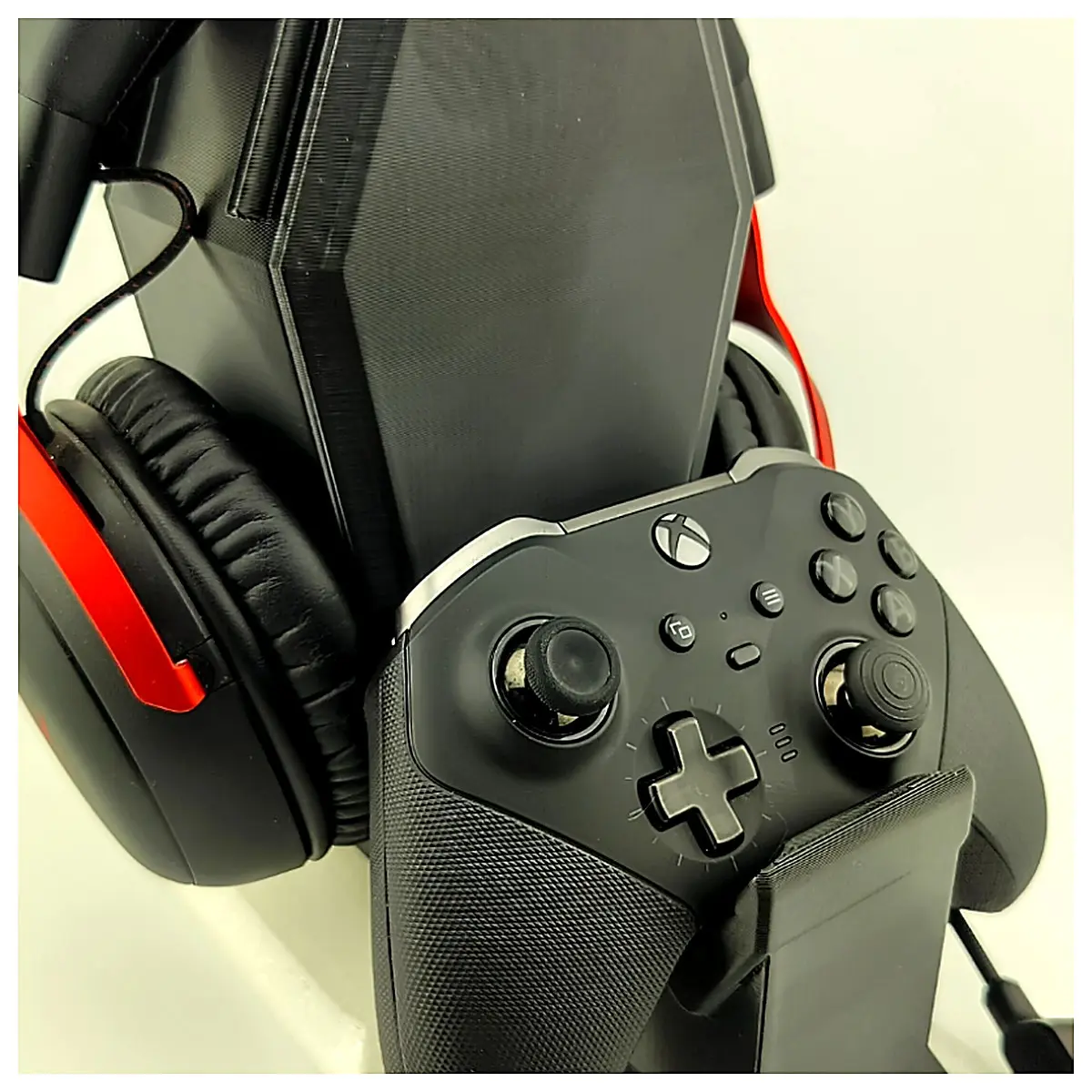 Coffin Shaped Headphone Stand Controller Holder Desktop Organizer Gaming Accessory PC Equipment Support Protection Stability