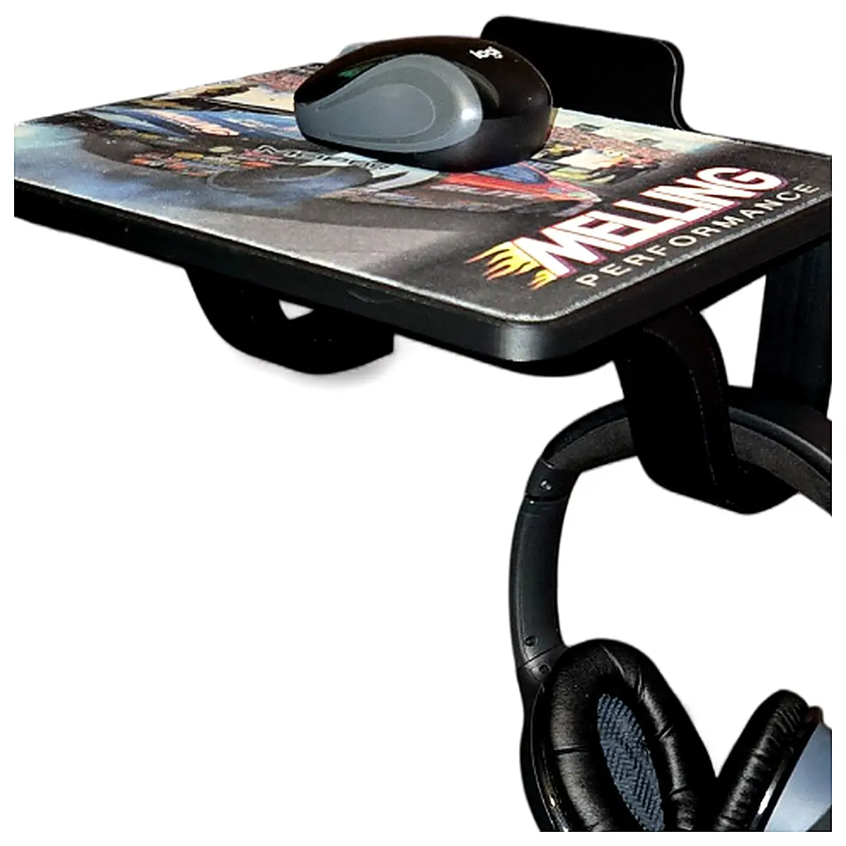 Wall Mount Pad Holder Headphone Stand Desk Organizer Accessory Holder Support Storage Computer Placement Office Stand