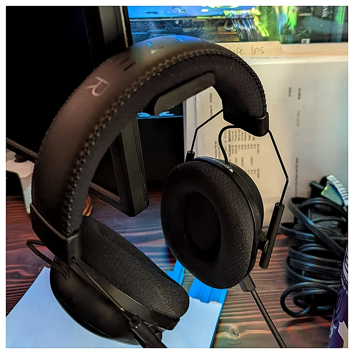 Monitor Floating Headphone Holder Desk Display Shelf Computer Monitor Stand Accessory Support Bracket Desktop Organizer