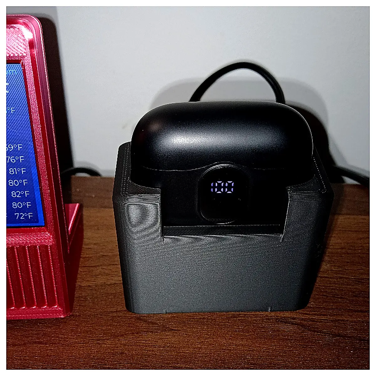 Btootos Headphone Holder Charging Stand Phone Earbud Organizer Dock Accessory Mobile Phone Holder Desktop Storage
