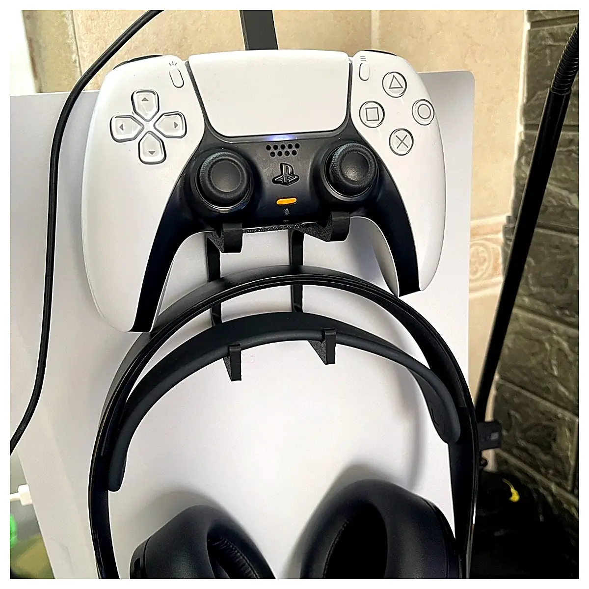 PS5 Controller Headset Stand Gaming Accessories Holder Desktop Storage Game Organizer Your Gear Gamer Essential