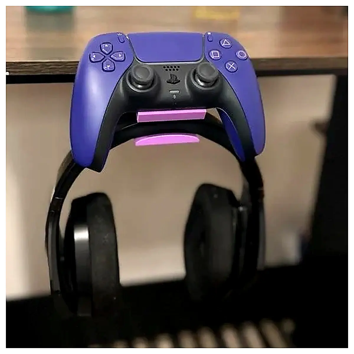 Controller Headphones Desktop Clip Holder Stand Gaming Accessory PC Holder Device Organizer Desk Storage Gamer Gear