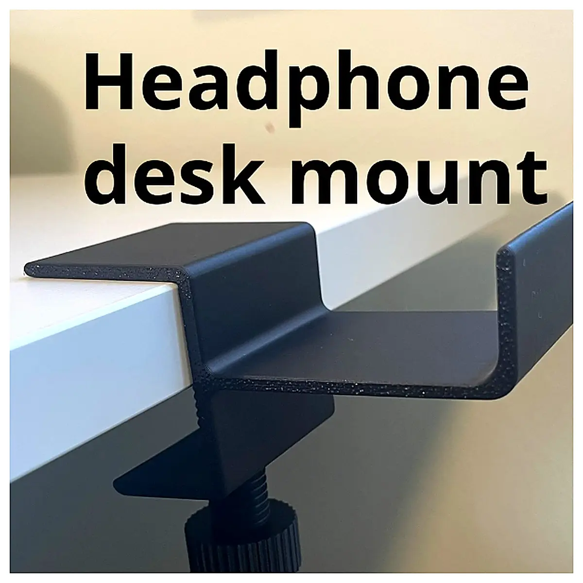 Desktop Headphone Stand Organizer Stable Convenient Desk Mount Earphone Holder Cooling Stand PC Use 360 Rotation